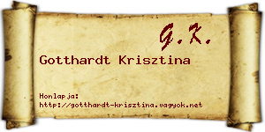 Gotthardt Krisztina névjegykártya